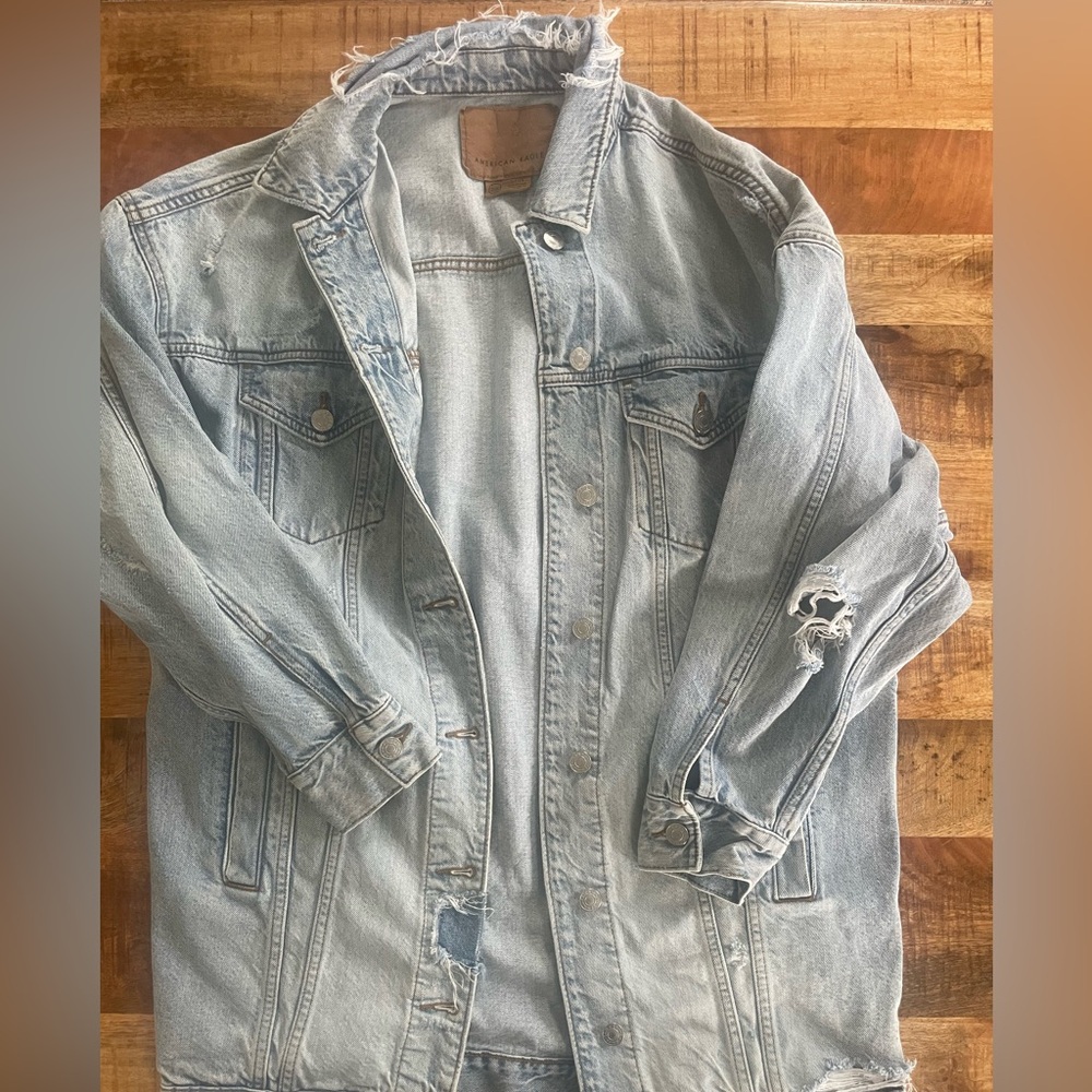 American Eagle Outfitters Light Blue Jean Jacket